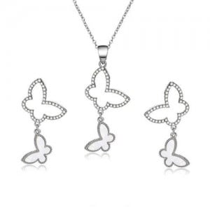 Butterflies Combo Design High Fashion Alloy Jewelry Set