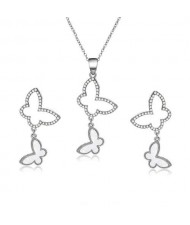 Butterflies Combo Design High Fashion Alloy Jewelry Set