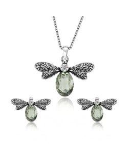Vintage Insects High Fashion Women Statement Jewelry Set