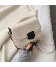 (4 Colors Available) Assorted Cute Elements Embossed with Black Buckle Korean Fashion Women Shoulder Bag