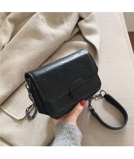 (4 Colors Available) Assorted Cute Elements Embossed with Black Buckle Korean Fashion Women Shoulder Bag