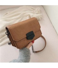 (4 Colors Available) Assorted Cute Elements Embossed with Black Buckle Korean Fashion Women Shoulder Bag