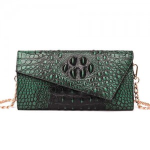 (6 Colors Available) Crocodile Skin Texture Graceful Design Women Evening Handbag/ Shoulder Bag