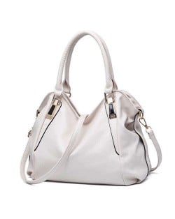 (5 Colors Available) Western High Fashion Elegant Casual Design Women PU Tote Bag/ Shoulder Bag