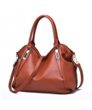 (5 Colors Available) Western High Fashion Elegant Casual Design Women PU Tote Bag/ Shoulder Bag