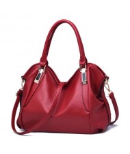(5 Colors Available) Western High Fashion Elegant Casual Design Women PU Tote Bag/ Shoulder Bag