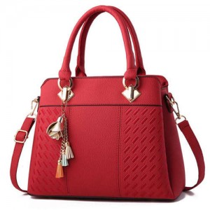 (6 Colors Available) Flower Tassel Design Elegant Women Totebag/ Shoulder Bag