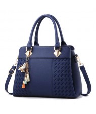 (6 Colors Available) Flower Tassel Design Elegant Women Totebag/ Shoulder Bag