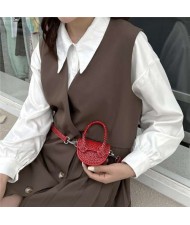 (6 Colors Available) Leopard Prints Texture Summer Fashion Women Mini Messenger Bag/ Saddle Bag