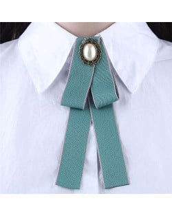 Floral Decoration Cloth Fashion Women Brooch - Green