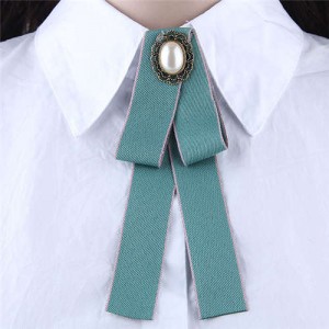 Floral Decoration Cloth Fashion Women Brooch - Green