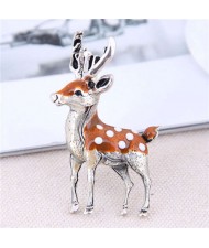 Sika Deer Design Korean Fashion Alloy Women Brooch