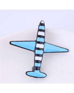 Oil-spot Glazed Plane Design Alloy Women Brooch