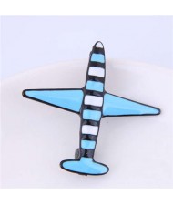 Oil-spot Glazed Plane Design Alloy Women Brooch