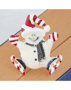 Snowman Winter Fashion Alloy Women Brooch