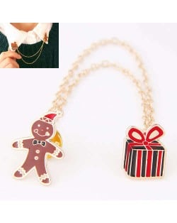 Clown and Gift Chain Design Fashion Alloy Women Brooch