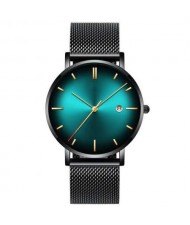 10 Colors Available Starry Night Index Basic Design Men Fashion Stainless Steel Wrist Watch