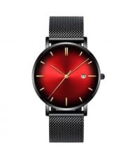 10 Colors Available Starry Night Index Basic Design Men Fashion Stainless Steel Wrist Watch