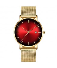 10 Colors Available Starry Night Index Basic Design Men Fashion Stainless Steel Wrist Watch