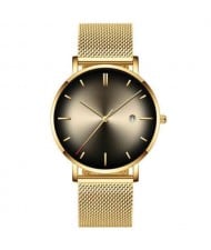 10 Colors Available Starry Night Index Basic Design Men Fashion Stainless Steel Wrist Watch