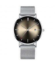 10 Colors Available Starry Night Index Basic Design Men Fashion Stainless Steel Wrist Watch