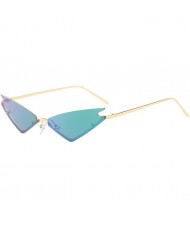 7 Colors Available Triangle Shape Cat Eye Design High Fashion Women Sunglasses