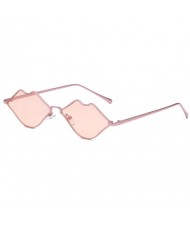 6 Colors Available Lips Shape Design High Fashion Women Sunglasses
