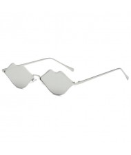 6 Colors Available Lips Shape Design High Fashion Women Sunglasses