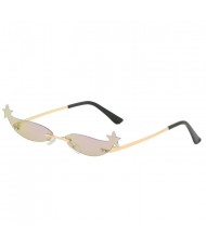 5 Colors Available Star Design Street High Fashion Women Sunglasses