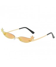 5 Colors Available Star Design Street High Fashion Women Sunglasses