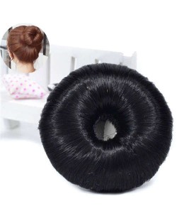 Hair Buns Style Synthetic Hair Korean Fashion Women Hair Band - Black