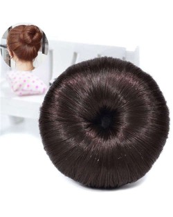 Hair Buns Style Synthetic Hair Korean Fashion Women Hair Band - Natural Color