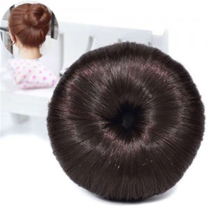 Hair Buns Style Synthetic Hair Korean Fashion Women Hair Band - Natural Color