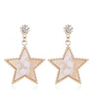 Elegant Pentagram High Fashion Women Costume Earrings