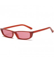 6 Colors Available Vintage Slim Frame Design Street High Fashion Women Sunglasses