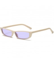 6 Colors Available Vintage Slim Frame Design Street High Fashion Women Sunglasses