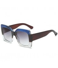 7 Colors Available Contrast Colorful Crystal Frame Design Bold Fashion KOL Preferred Sunglasses