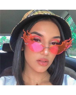 6 Colors Available Unique Flame Design Online Stars Fashion Sunglasses