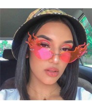 6 Colors Available Unique Flame Design Online Stars Fashion Sunglasses