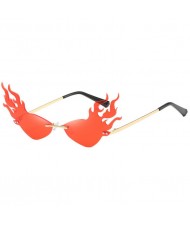 6 Colors Available Unique Flame Design Online Stars Fashion Sunglasses