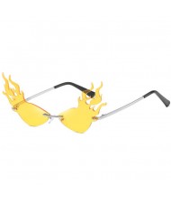 6 Colors Available Unique Flame Design Online Stars Fashion Sunglasses