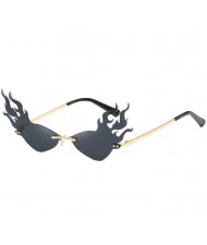 6 Colors Available Unique Flame Design Online Stars Fashion Sunglasses