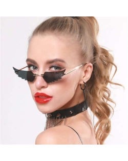 5 Colors Available Angel Wings Design High Fashion Online Stars Style Sunglasses