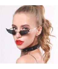 5 Colors Available Angel Wings Design High Fashion Online Stars Style Sunglasses