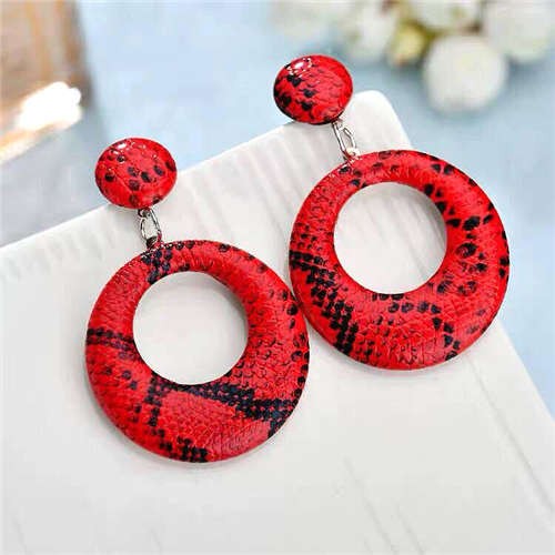 Red costume earrings deals