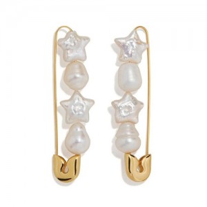 Italian Hello Theme Paper Clips Design Hot Fashion Women Alloy Costume Earrings