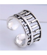 Abacus Design Open-end Bold Vintage Fashion Women Copper Ring