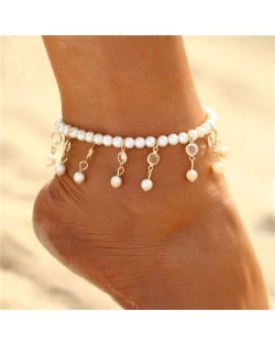 Pearl Fashion Tassel Design Unique Women Anklet