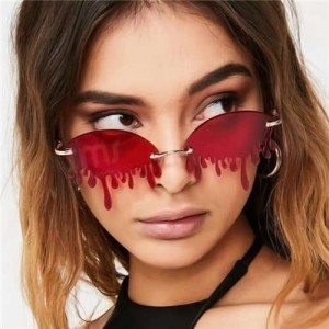 11 Colors Available Tearing Design Internet Celebrity Funny Style High Fashion Women Sunglasses