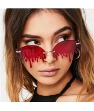 11 Colors Available Tearing Design Internet Celebrity Funny Style High Fashion Women Sunglasses